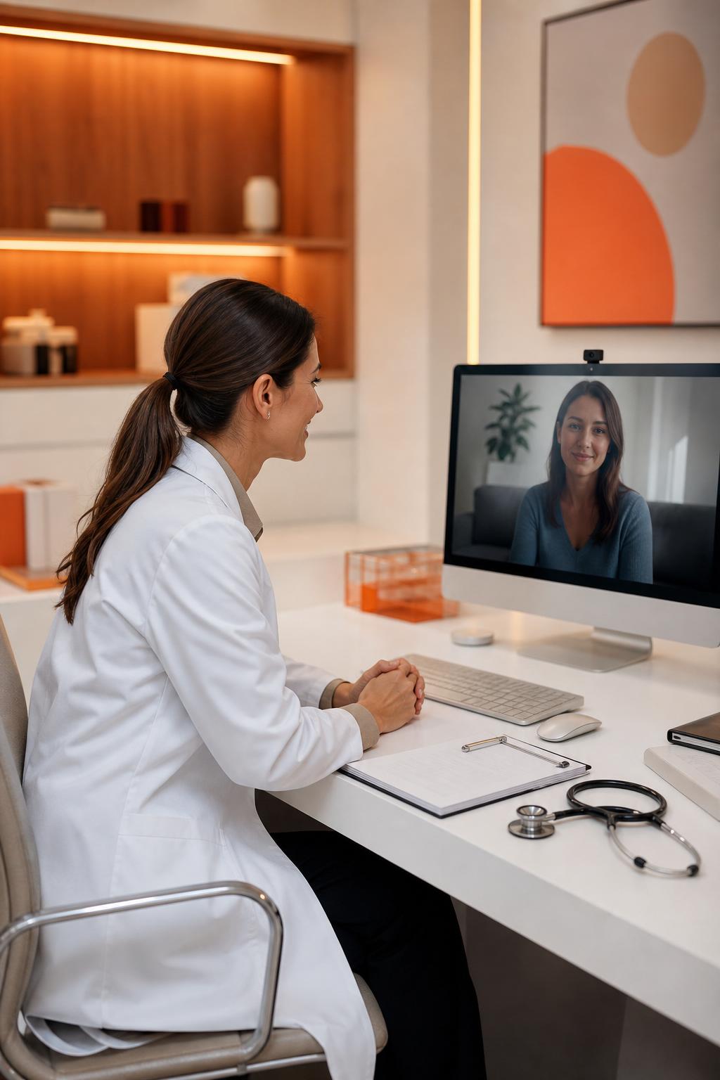 NEUVÉ telehealth consultation in session